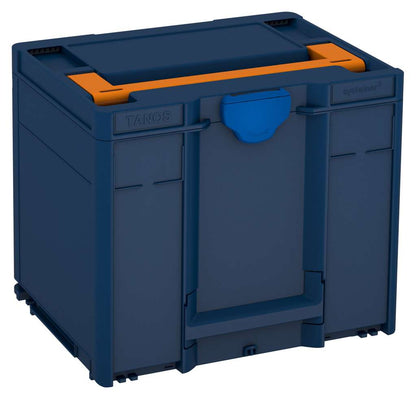 Systainer³ M 337, Sapphire Blue with Deep Orange lid handle and Signal Blue catches