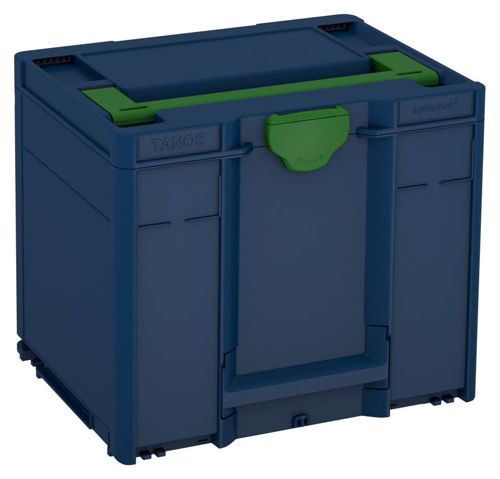 Systainer³ M 337, Sapphire Blue with Emerald Green lid handle and Emerald Green catches