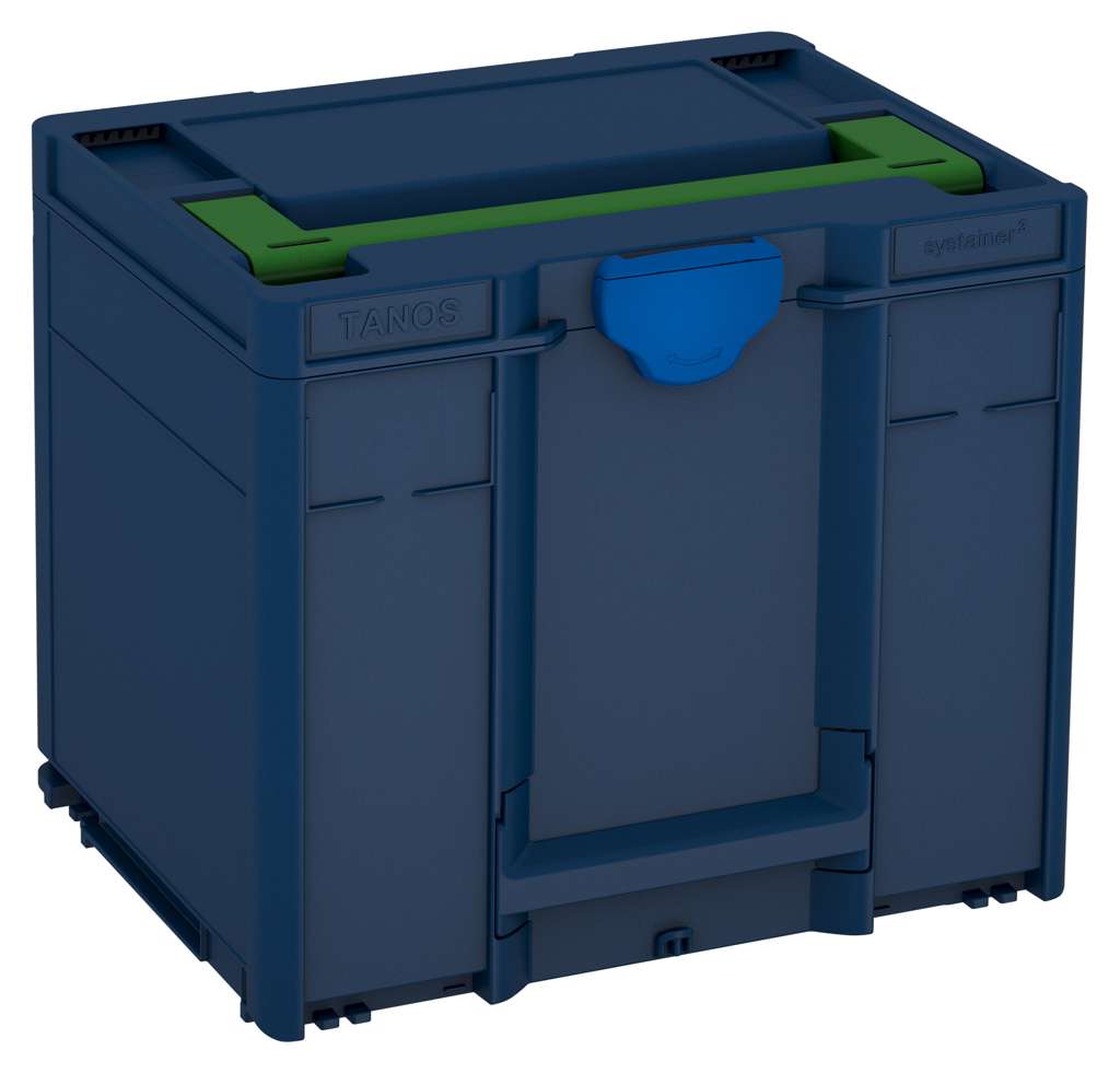Systainer³ M 337, Sapphire Blue with Emerald Green lid handle and Signal Blue catches