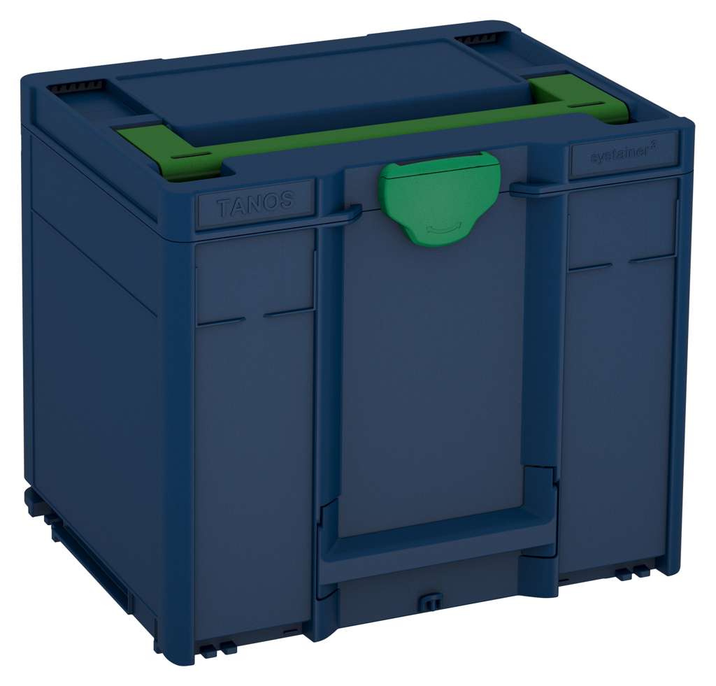 Systainer³ M 337, Sapphire Blue with Emerald Green lid handle and Signal Green catches