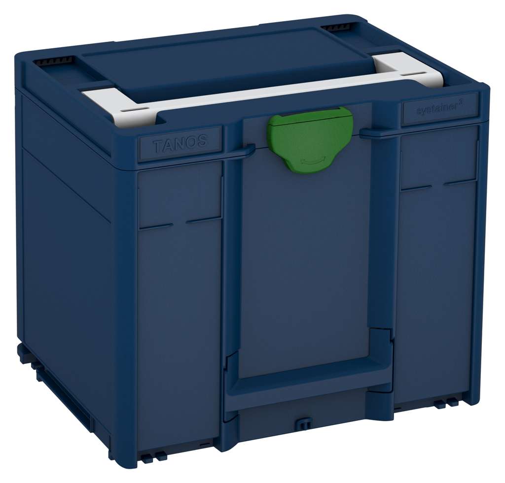 Systainer³ M 337, Sapphire Blue with Light Grey lid handle and Emerald Green catches