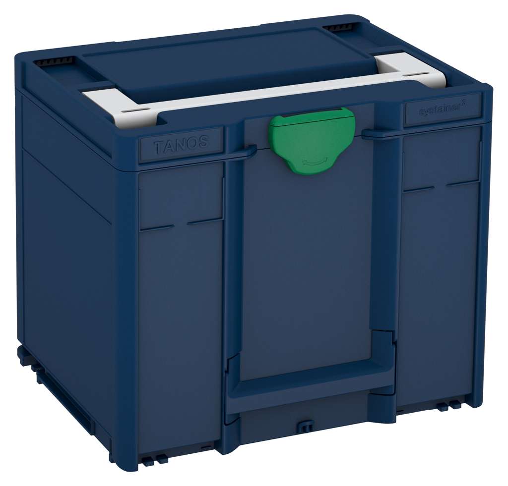 Systainer³ M 337, Sapphire Blue with Light Grey lid handle and Signal Green catches