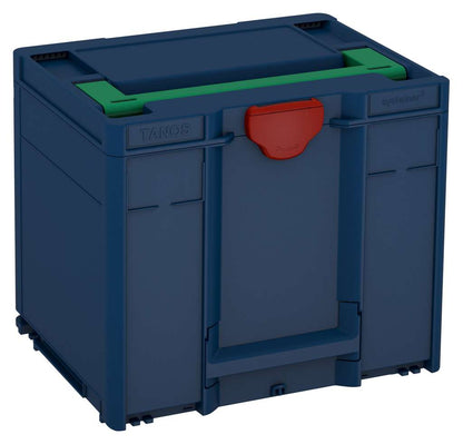 Systainer³ M 337, Sapphire Blue with Signal Green lid handle and Carmine Red catches