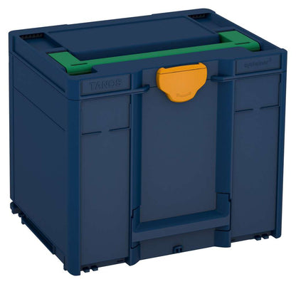 Systainer³ M 337, Sapphire Blue with Signal Green lid handle and Daffodil Yellow catches