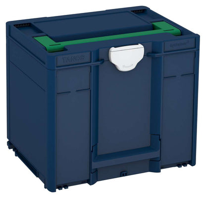 Systainer³ M 337, Sapphire Blue with Signal Green lid handle and Light Grey catches