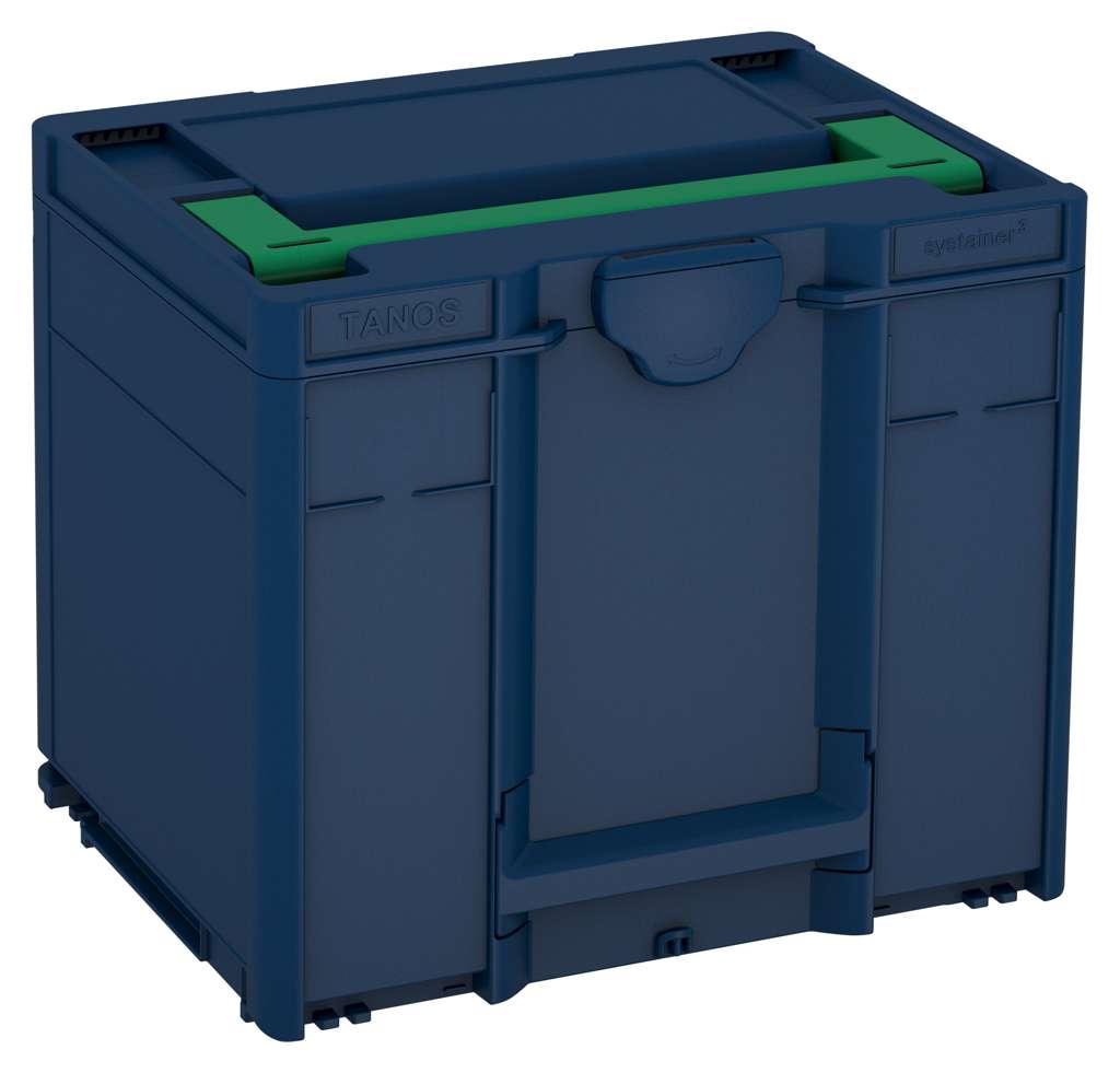 Systainer³ M 337, Sapphire Blue with Signal Green lid handle