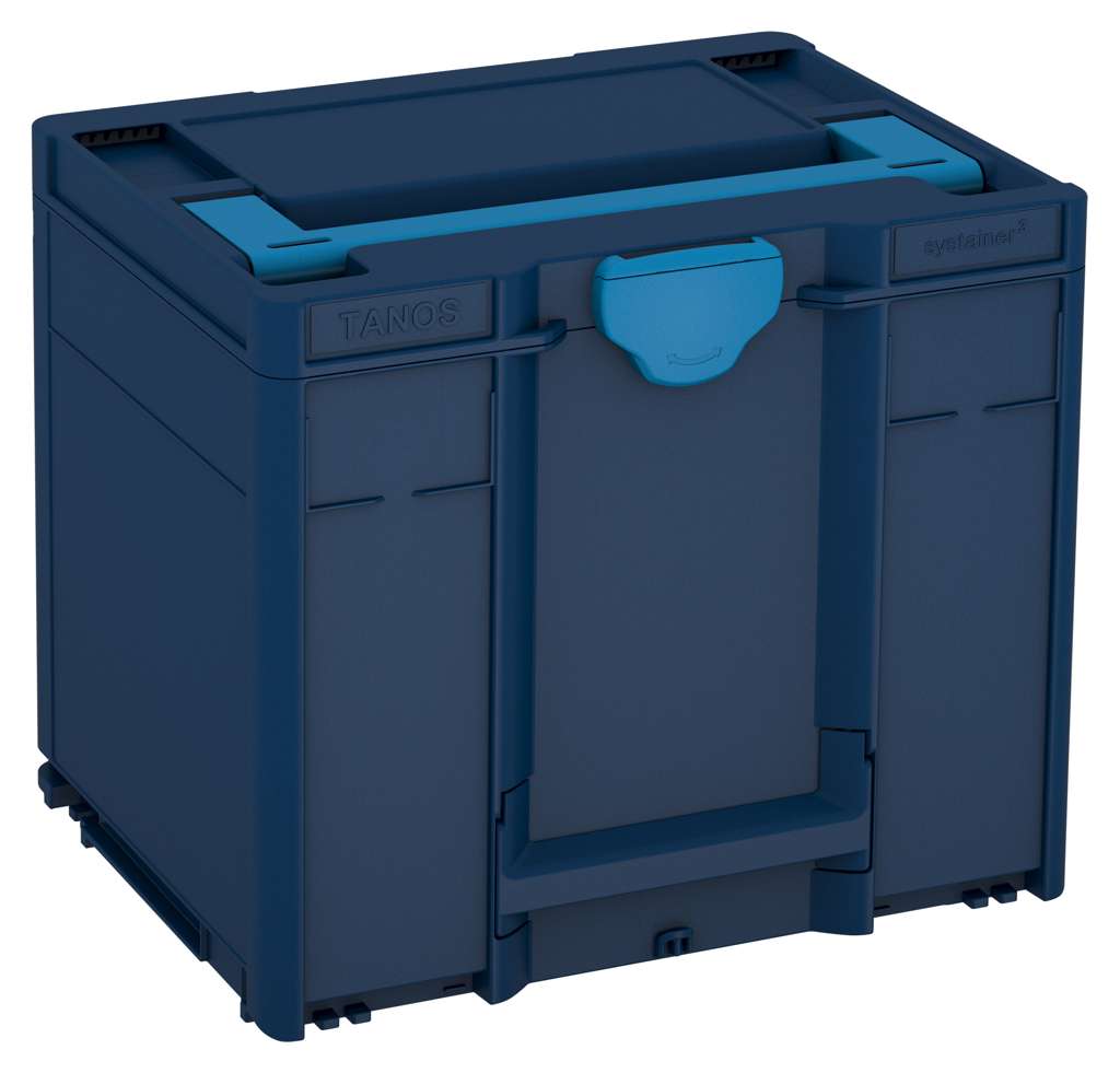 Systainer³ M 337, Sapphire Blue with Sky Blue lid handle and Sky Blue catches