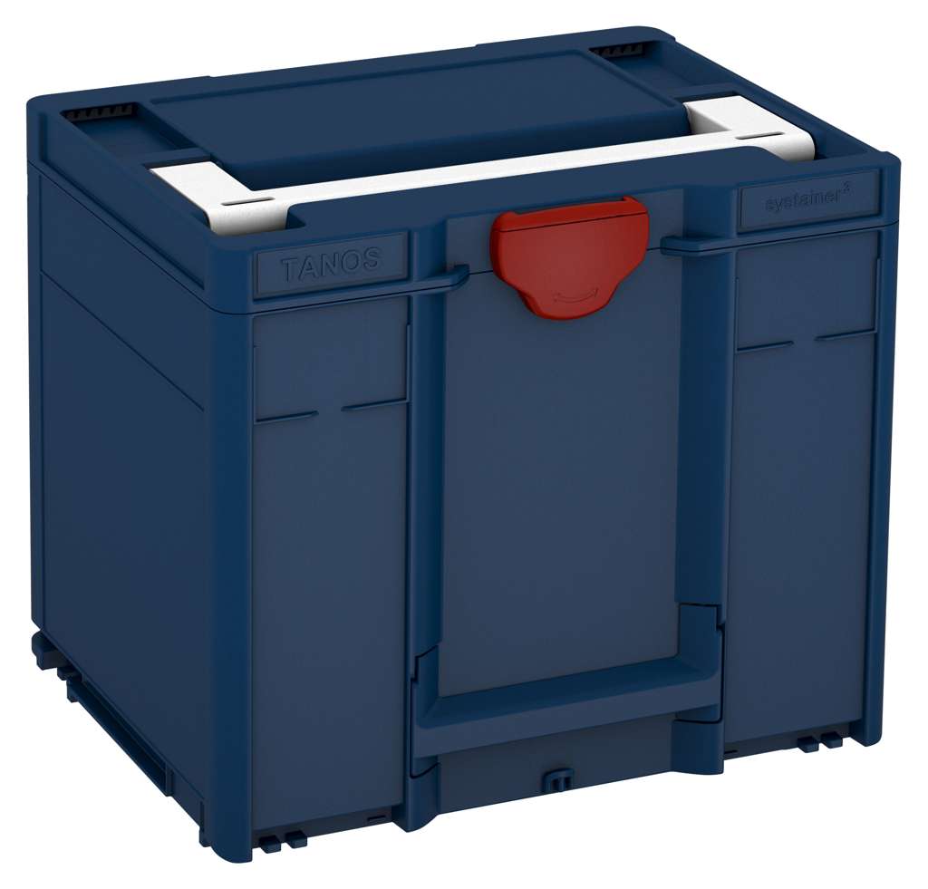 Systainer³ M 337, Sapphire Blue with White lid handle and Carmine Red catches