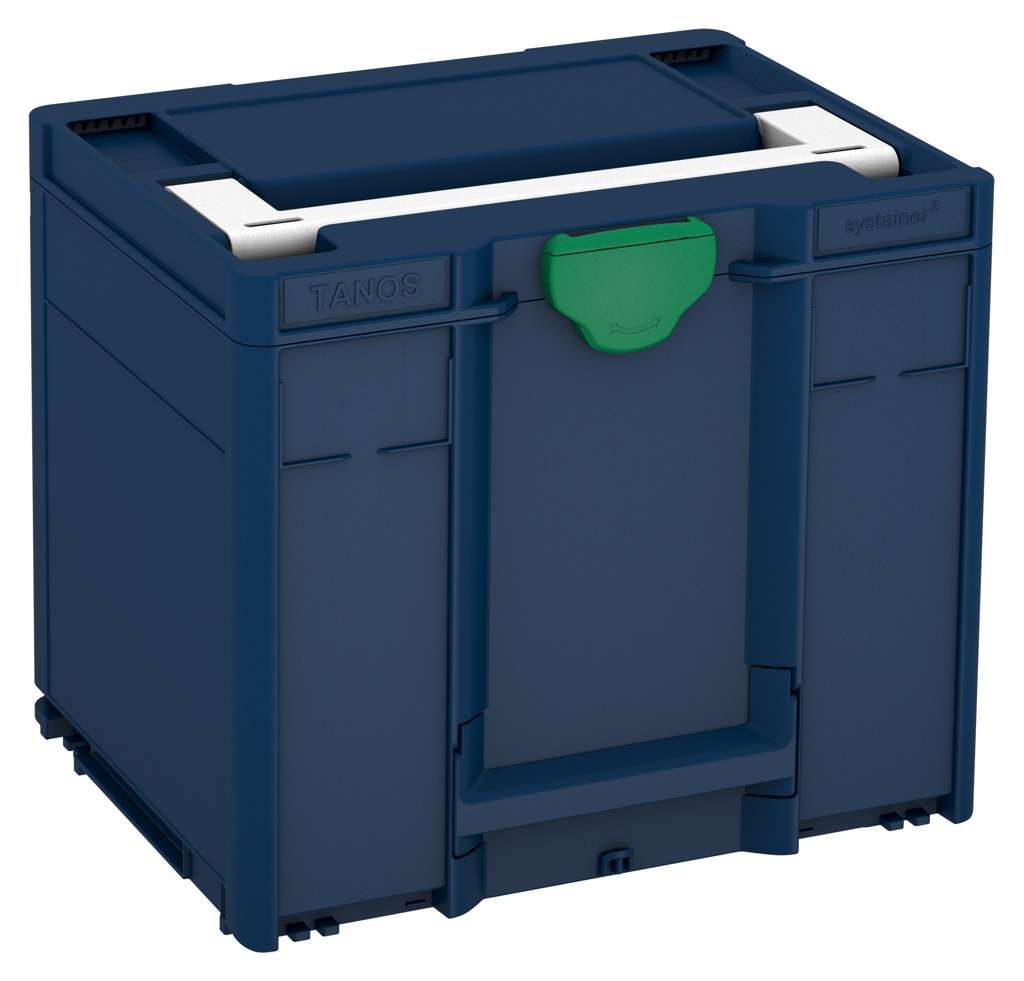 Systainer³ M 337, Sapphire Blue with White lid handle and Signal Green catches