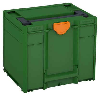 Systainer³ M 337, Emerald Green with Anthracite lid handle and Deep Orange catches