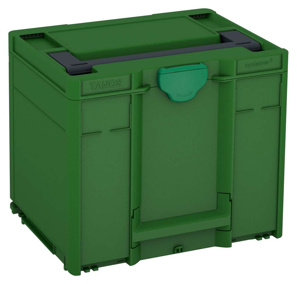 Systainer³ M 337, Emerald Green with Anthracite lid handle and Signal Green catches
