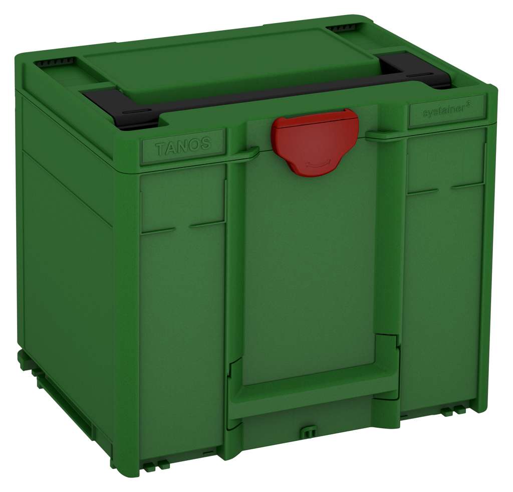 Systainer³ M 337, Emerald Green with Black lid handle and Carmine Red catches