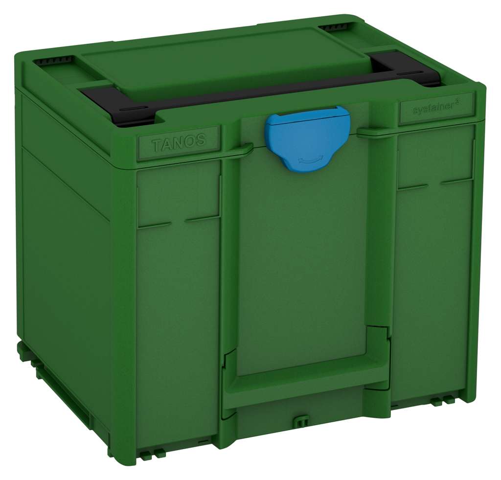 Systainer³ M 337, Emerald Green with Black lid handle and Sky Blue catches