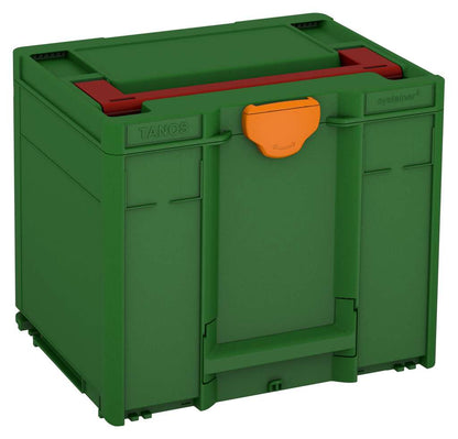 Systainer³ M 337, Emerald Green with Carmine Red lid handle and Deep Orange catches