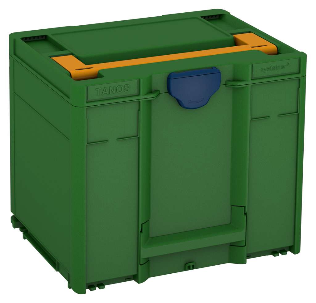 Systainer³ M 337, Emerald Green with Daffodil Yellow lid handle and Sapphire Blue catches