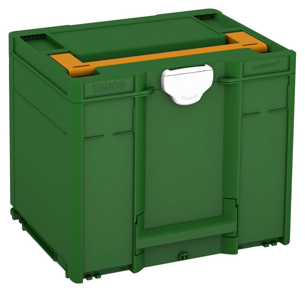 Systainer³ M 337, Emerald Green with Daffodil Yellow lid handle and White catches