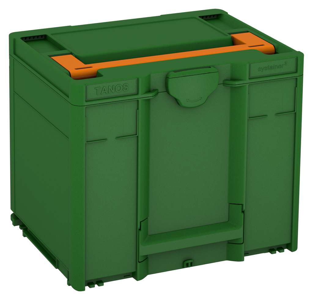 Systainer³ M 337, Emerald Green with Deep Orange lid handle
