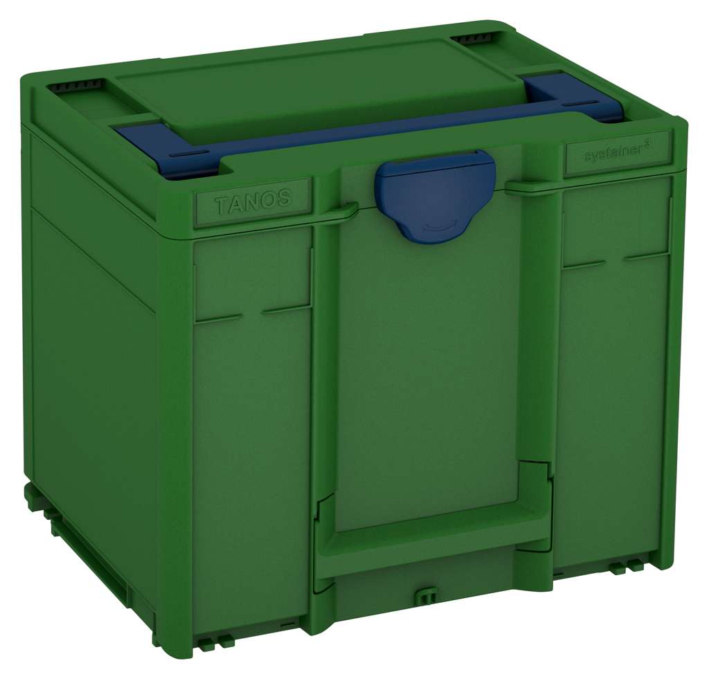 Systainer³ M 337, Emerald Green with Sapphire Blue lid handle and Sapphire Blue catches