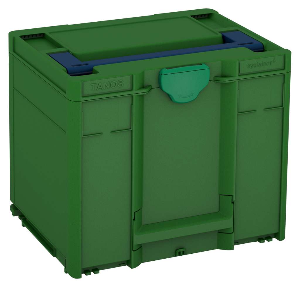 Systainer³ M 337, Emerald Green with Sapphire Blue lid handle and Signal Green catches