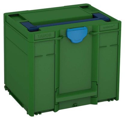 Systainer³ M 337, Emerald Green with Sapphire Blue lid handle and Sky Blue catches