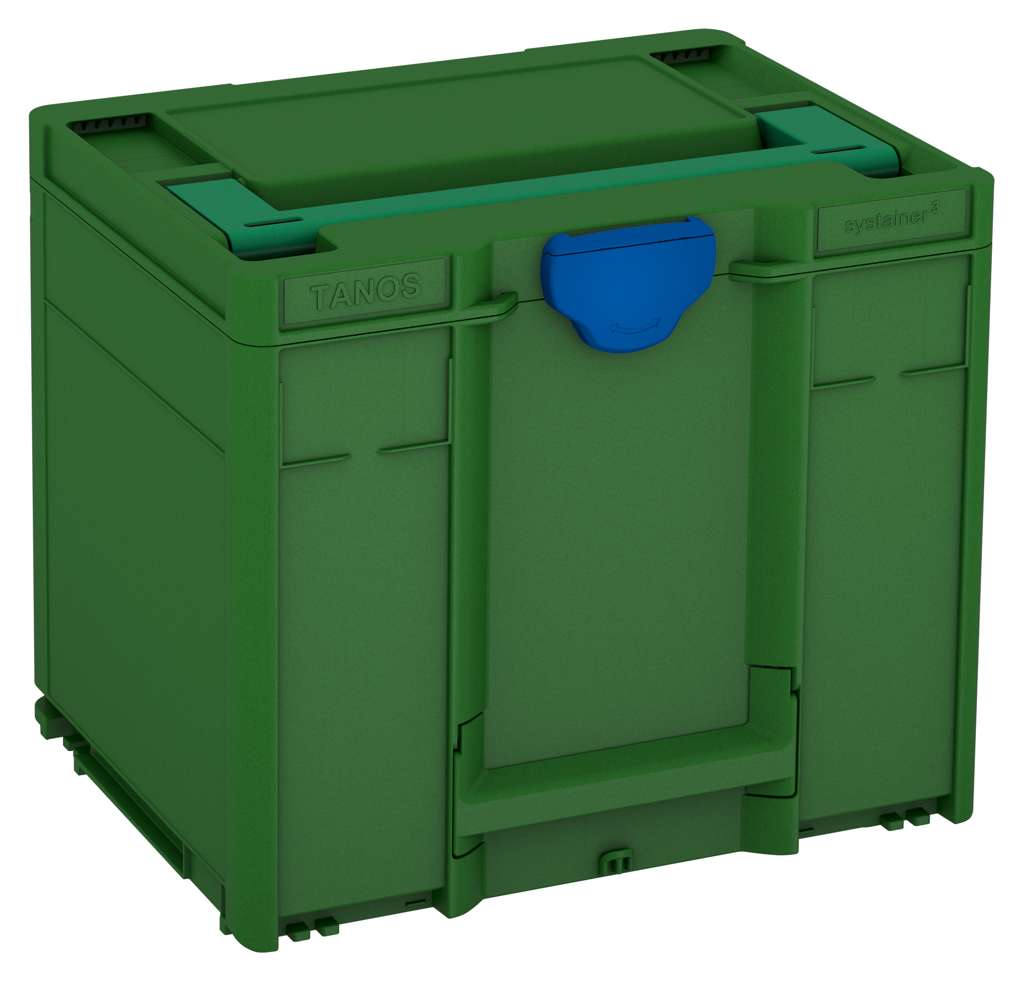 Systainer³ M 337, Emerald Green with Signal Green lid handle and Signal Blue catches