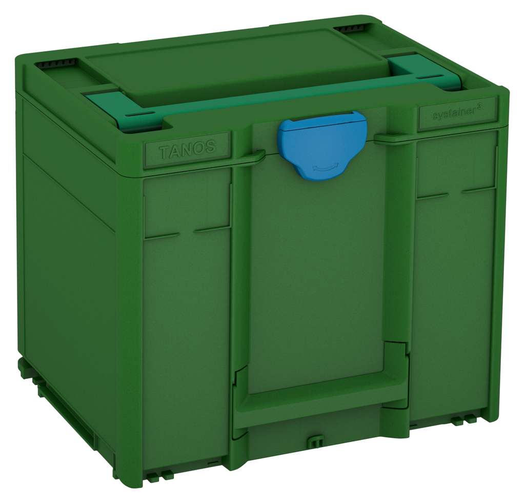 Systainer³ M 337, Emerald Green with Signal Green lid handle and Sky Blue catches
