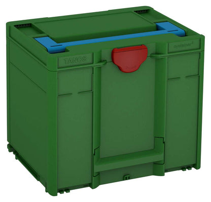 Systainer³ M 337, Emerald Green with Sky Blue lid handle and Carmine Red catches