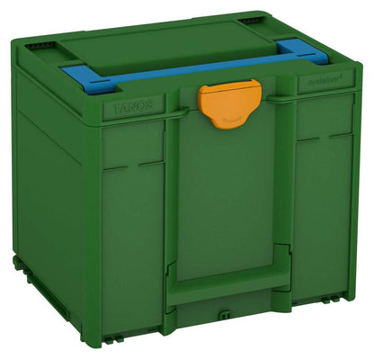 Systainer³ M 337, Emerald Green with Sky Blue lid handle and Daffodil Yellow catches