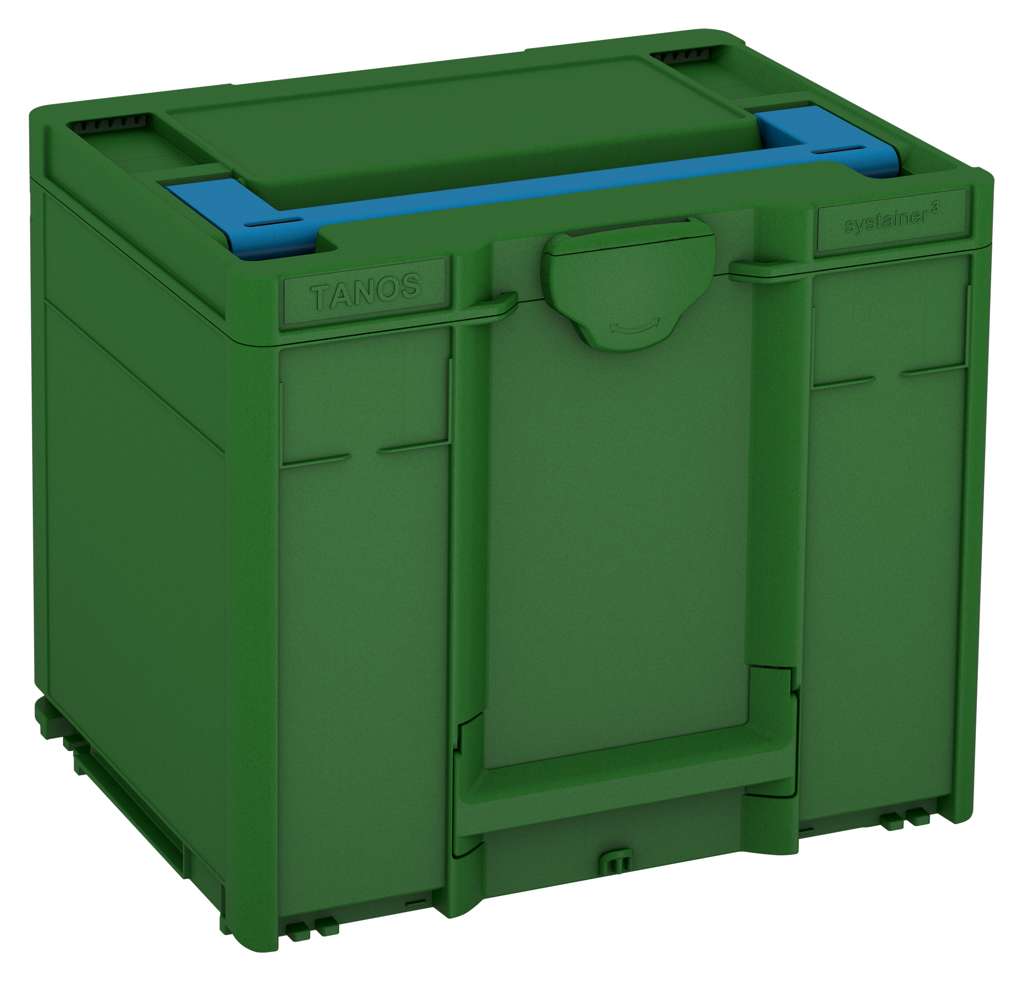 Systainer³ M 337, Emerald Green with Sky Blue lid handle