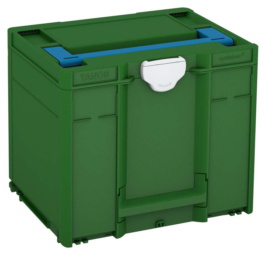Systainer³ M 337, Emerald Green with Sky Blue lid handle and Light Grey catches
