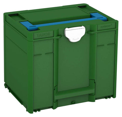 Systainer³ M 337, Emerald Green with Sky Blue lid handle and White catches