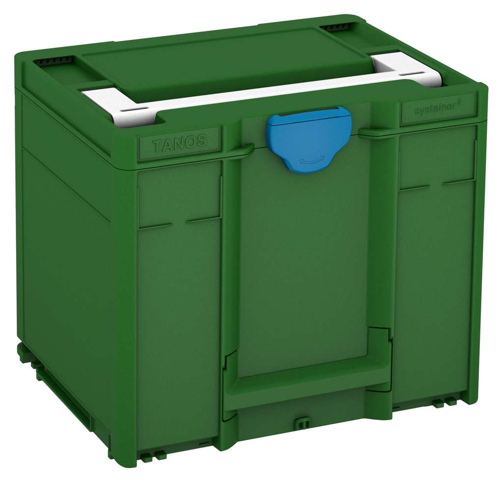 Systainer³ M 337, Emerald Green with White lid handle and Sky Blue catches