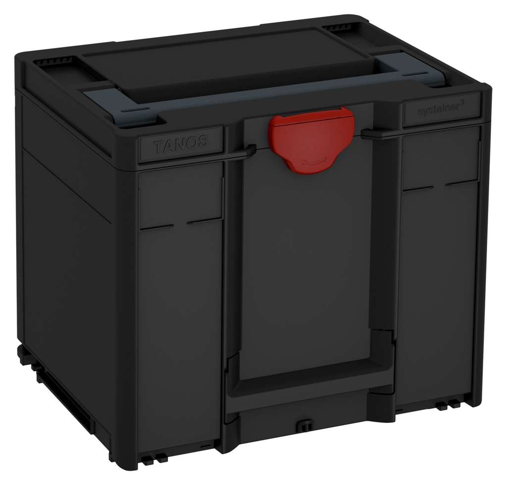 Systainer³ M 337, Black with Anthracite lid handle and Carmine Red catches