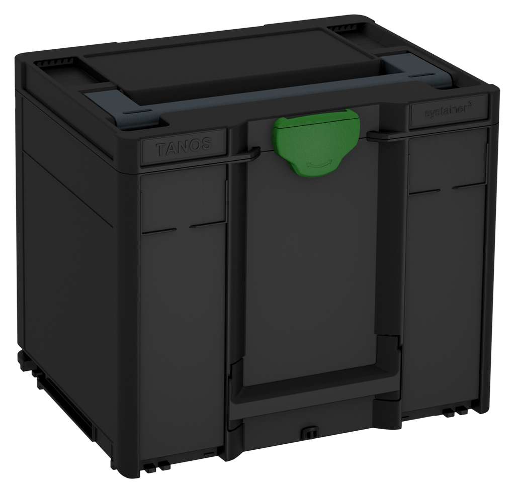 Systainer³ M 337, Black with Anthracite lid handle and Emerald Green catches