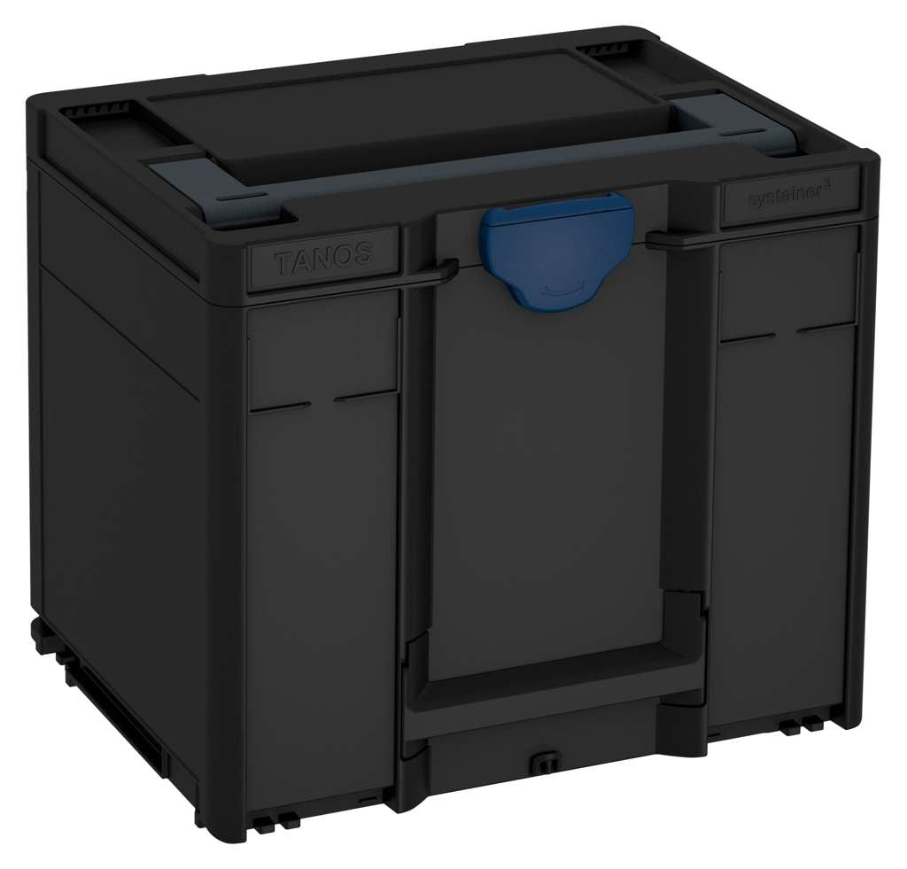 Systainer³ M 337, Black with Anthracite lid handle and Sapphire Blue catches