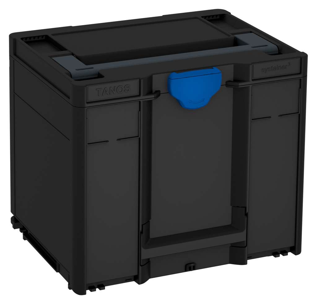 Systainer³ M 337, Black with Anthracite lid handle and Signal Blue catches