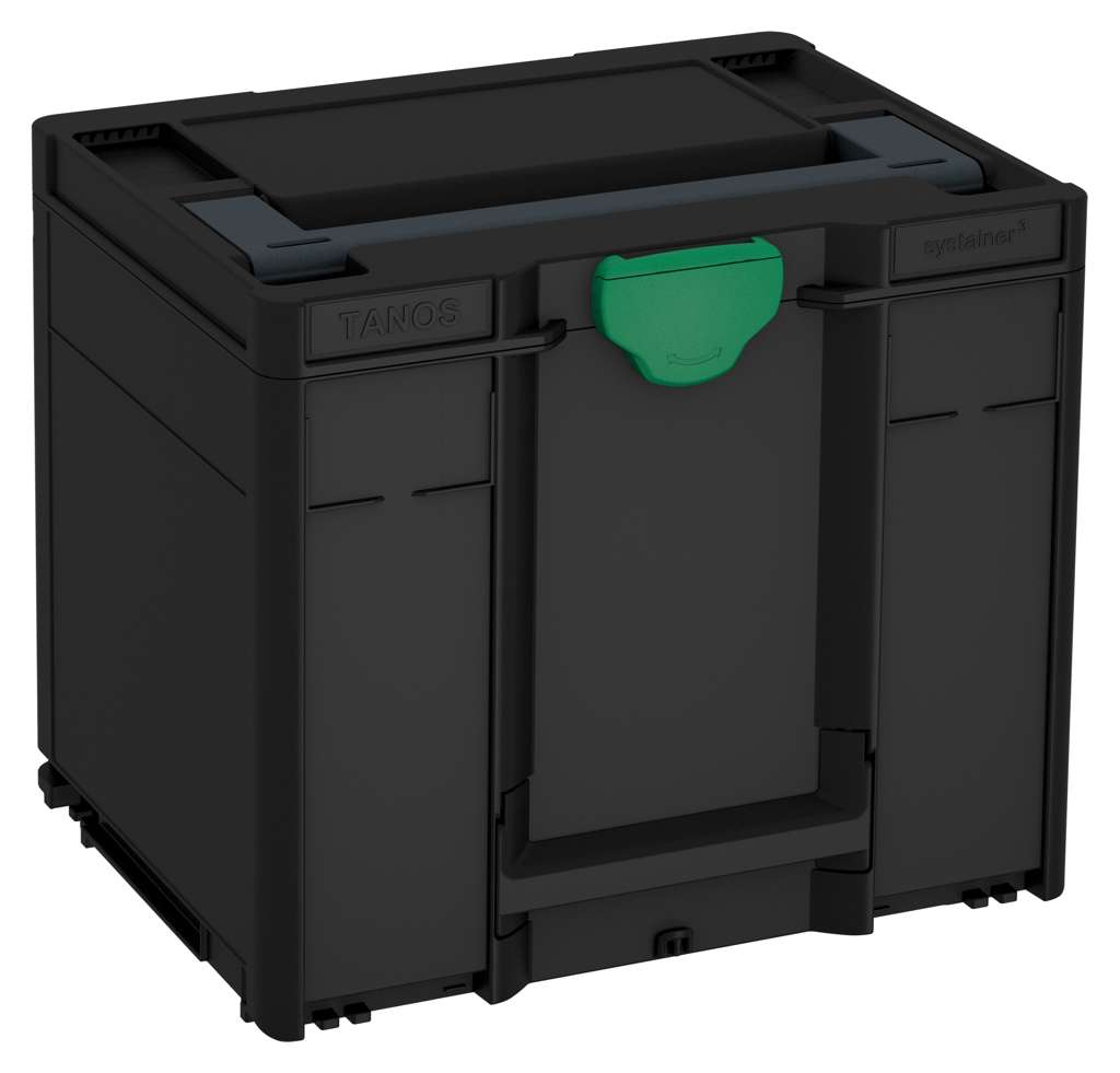Systainer³ M 337, Black with Anthracite lid handle and Signal Green catches