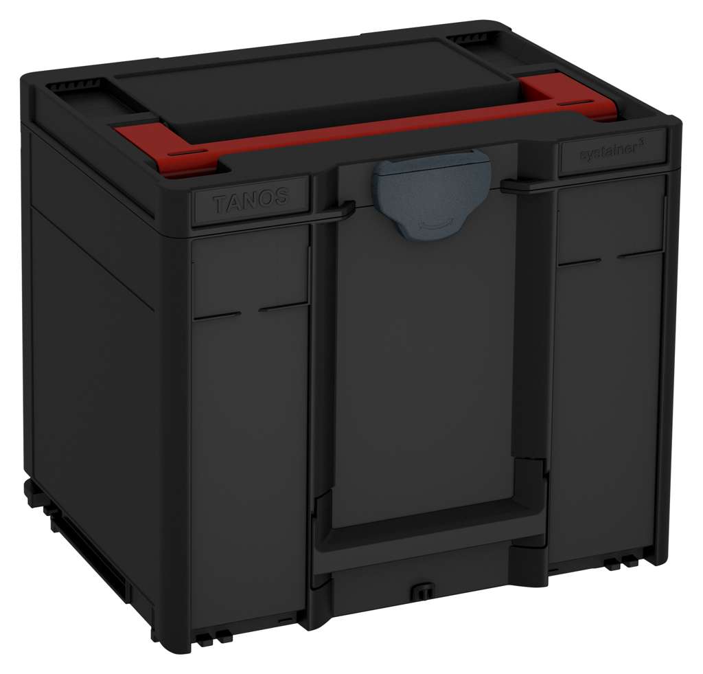 Systainer³ M 337, Black with Carmine Red lid handle and Anthracite catches