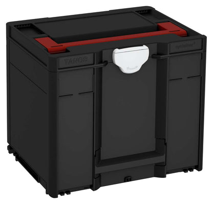 Systainer³ M 337, Black with Carmine Red lid handle and Light Grey catches