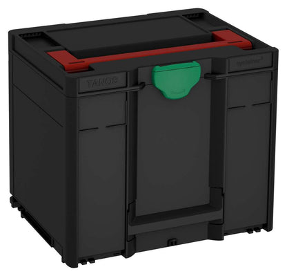 Systainer³ M 337, Black with Carmine Red lid handle and Signal Green catches