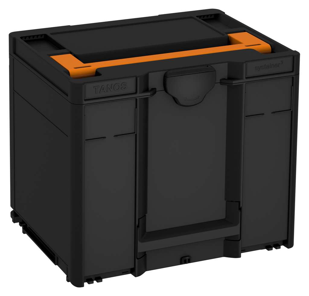 Systainer³ M 337, Black with Deep Orange lid handle
