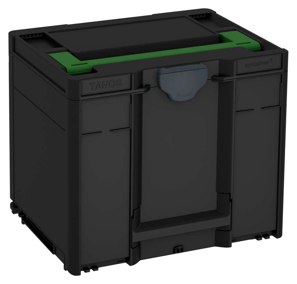 Systainer³ M 337, Black with Emerald Green lid handle and Anthracite catches