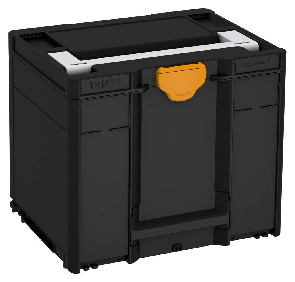 Systainer³ M 337, Black with Light Grey lid handle and Daffodil Yellow catches