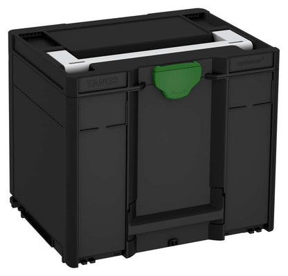 Systainer³ M 337, Black with Light Grey lid handle and Emerald Green catches