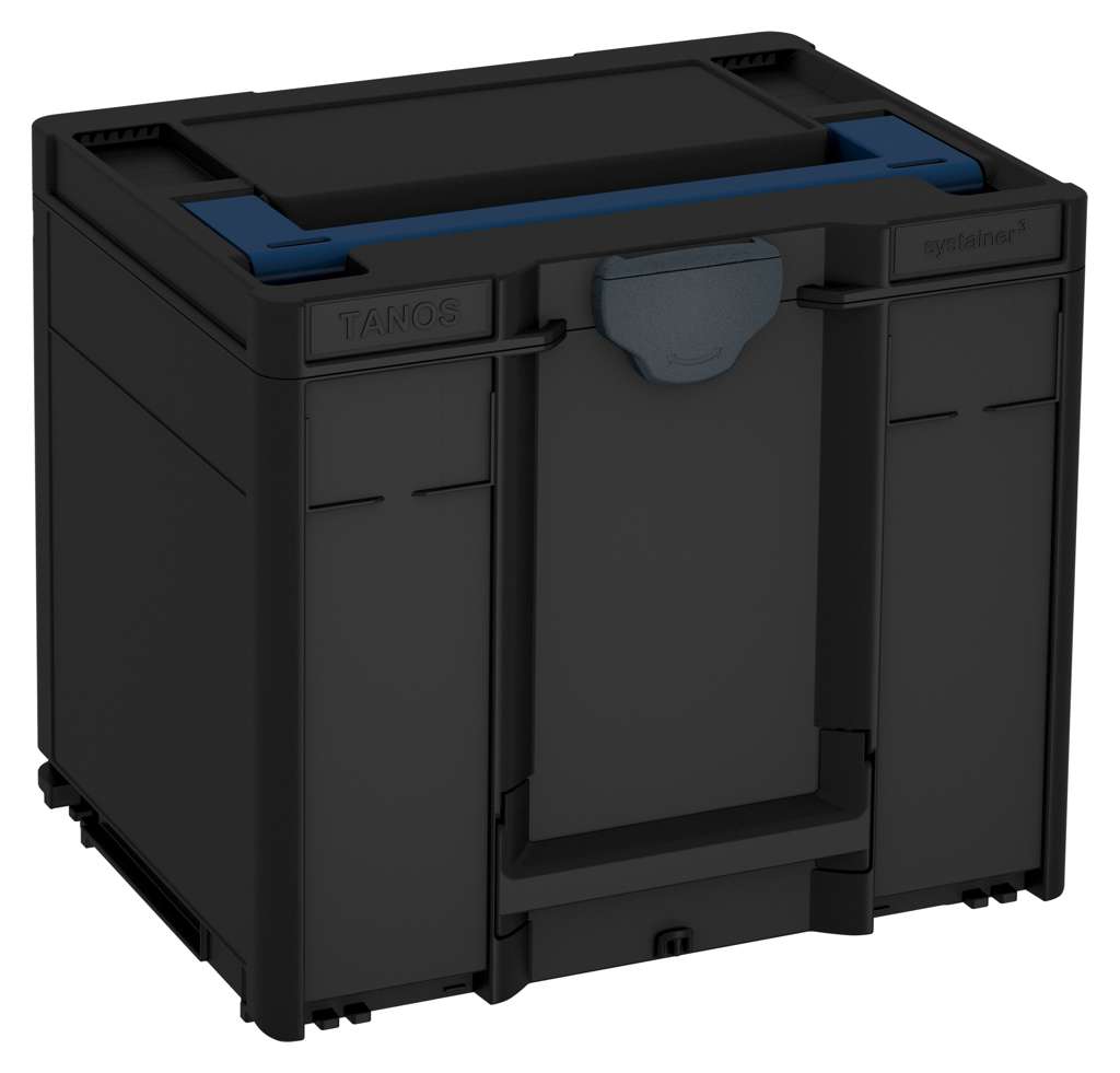 Systainer³ M 337, Black with Sapphire Blue lid handle and Anthracite catches
