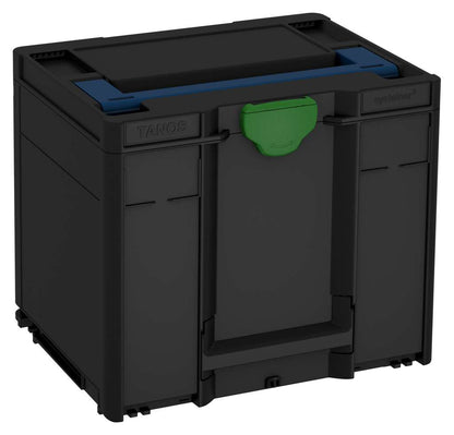Systainer³ M 337, Black with Sapphire Blue lid handle and Emerald Green catches