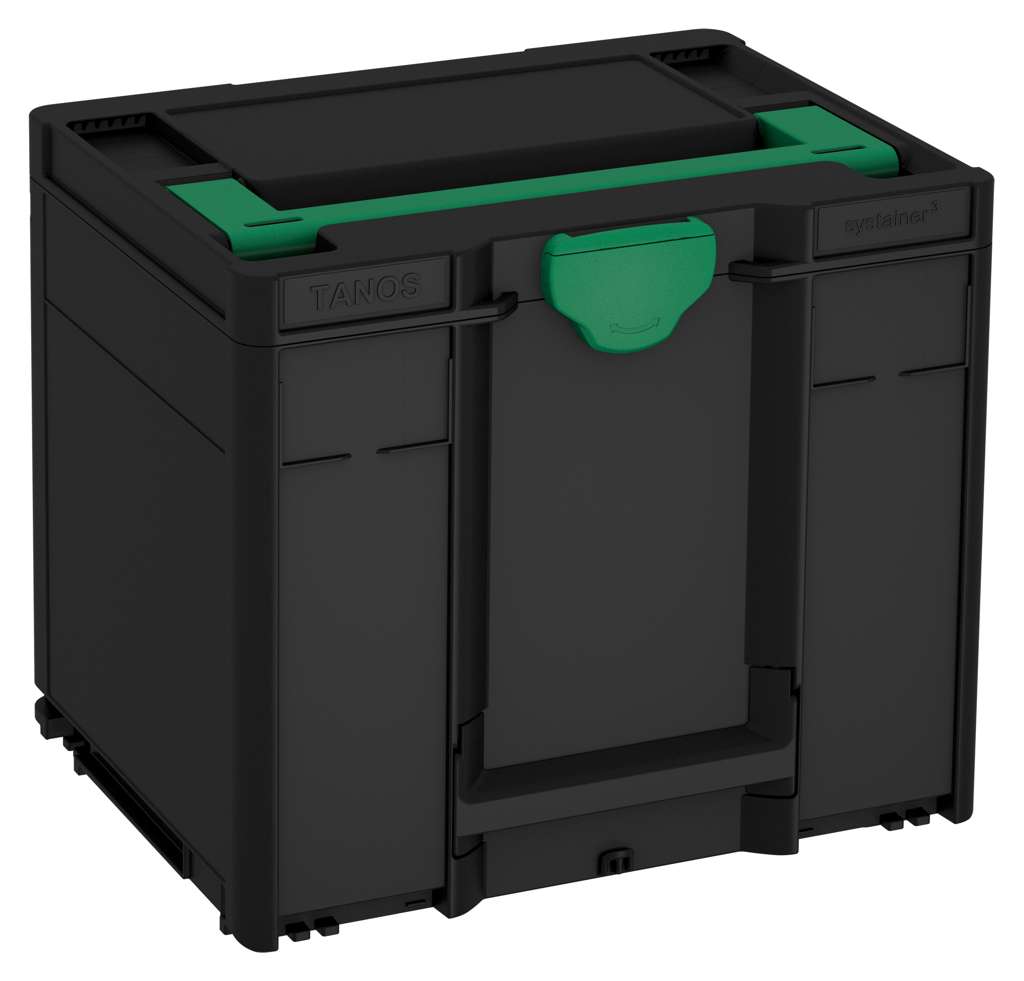 Systainer³ M 337, Black with Signal Green lid handle and Signal Green catches