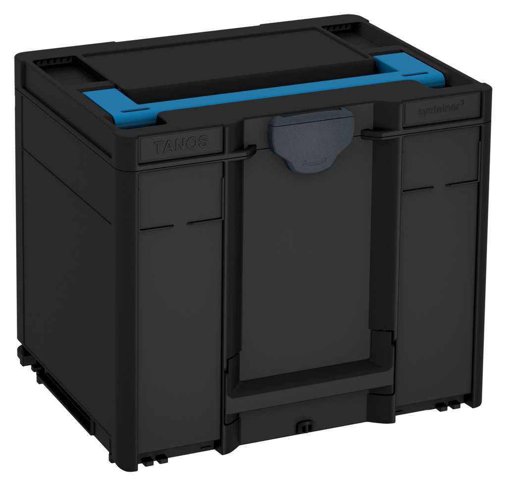 Systainer³ M 337, Black with Sky Blue lid handle and Anthracite catches