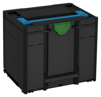 Systainer³ M 337, Black with Sky Blue lid handle and Emerald Green catches