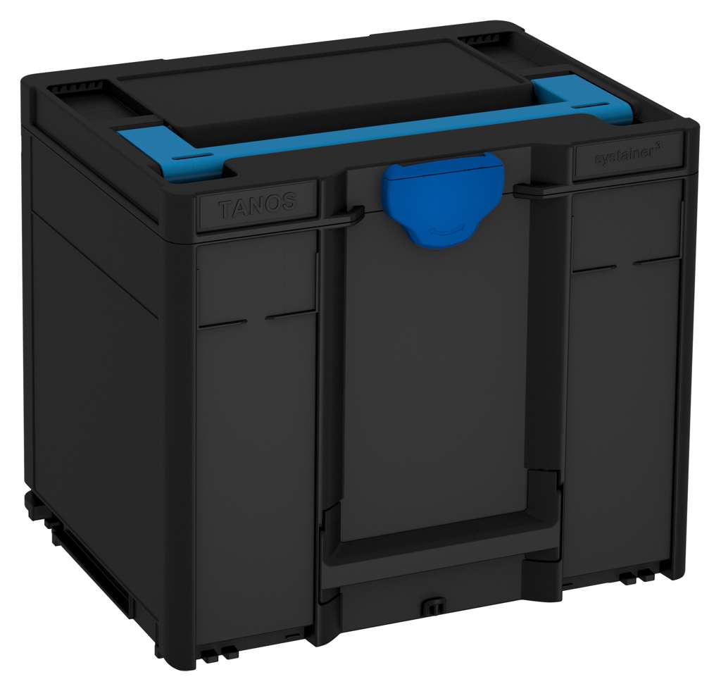 Systainer³ M 337, Black with Sky Blue lid handle and Signal Blue catches